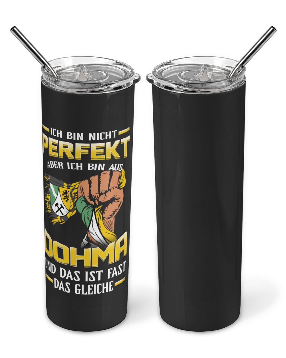 Sachsen-DOHMA Skinny Tumbler black 20oz