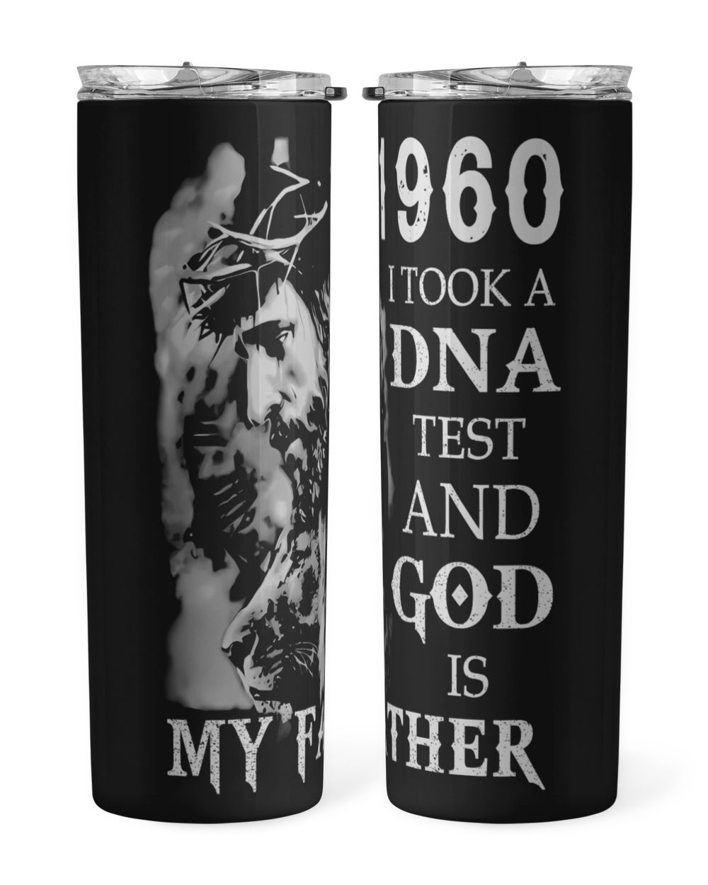 1960 USA71 Skinny Tumbler black 20oz