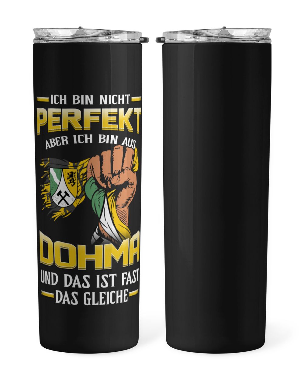 Sachsen-DOHMA Skinny Tumbler black 20oz