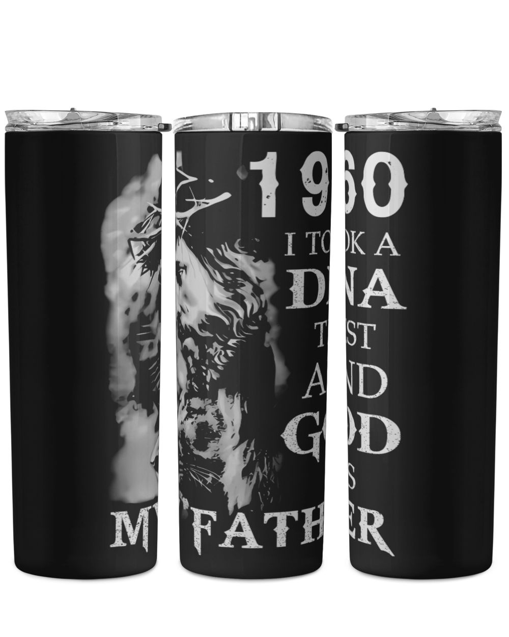 1960 USA71 Skinny Tumbler black 20oz