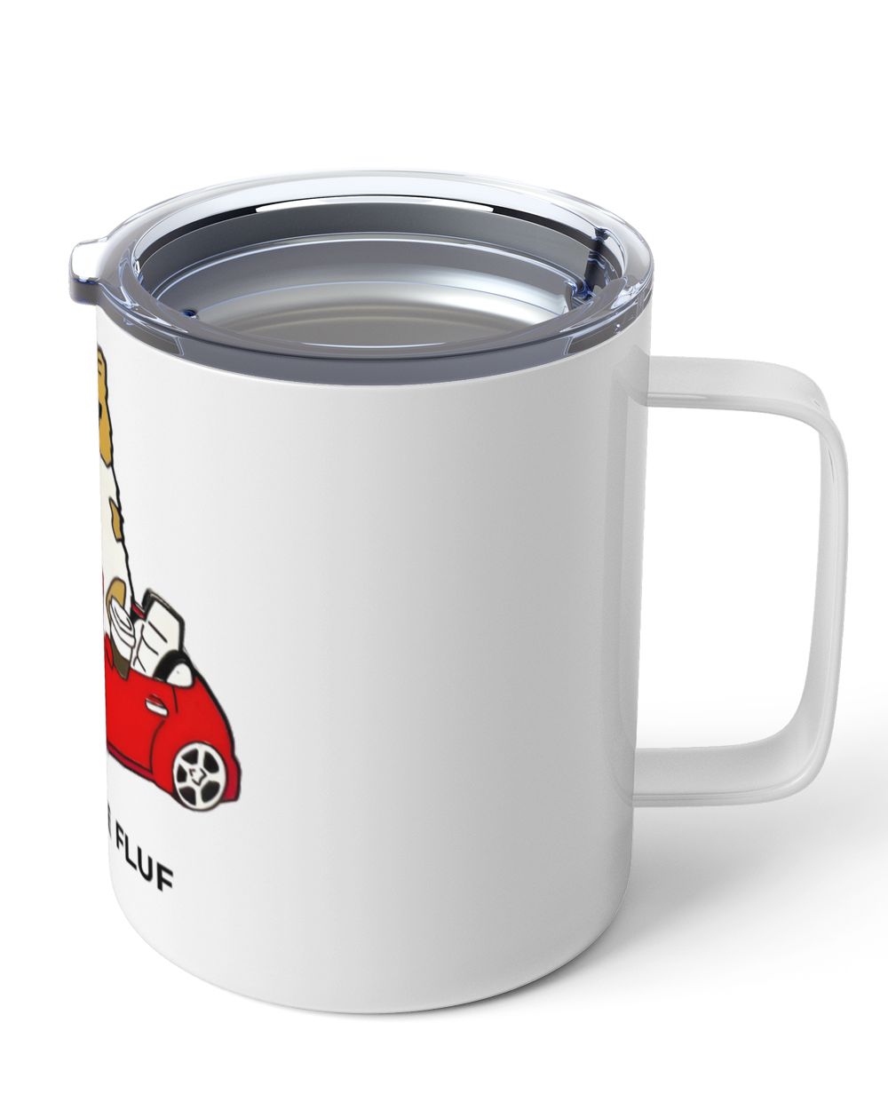 Koda the Fluff Love Insulated Mug white 10oz