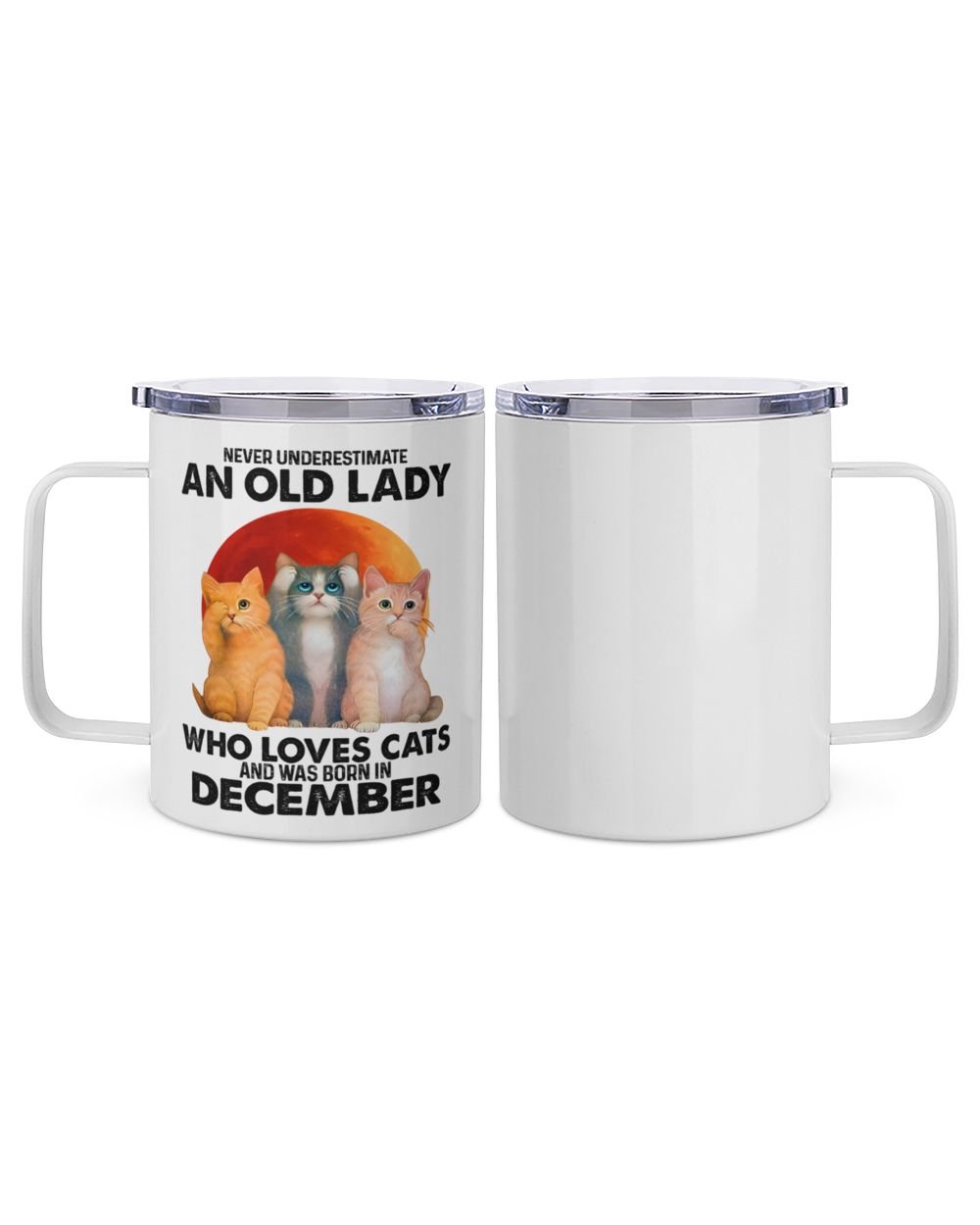 December Insulated Mug white 10oz