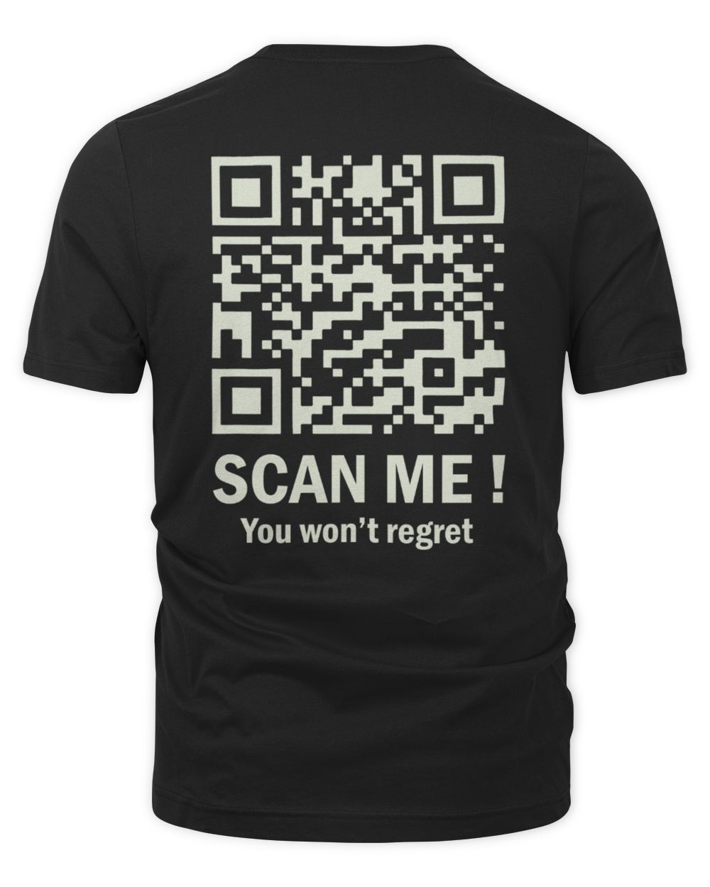 Funny QR Tee - DJT Dancing Code The Organic Unisex T-shirt black s