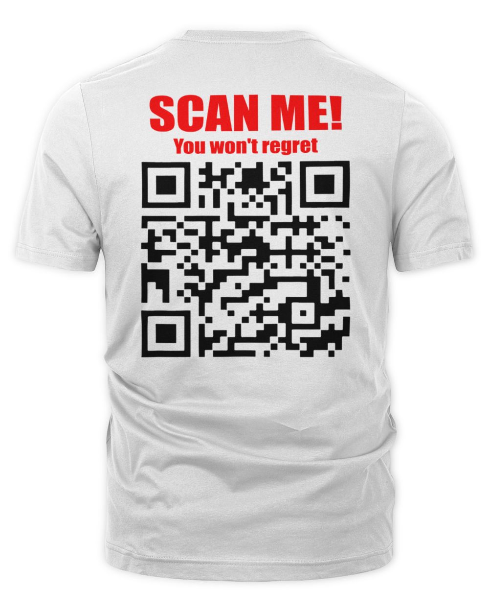 Funny QR Tee - DJT Dancing Code The Organic Unisex T-shirt white s