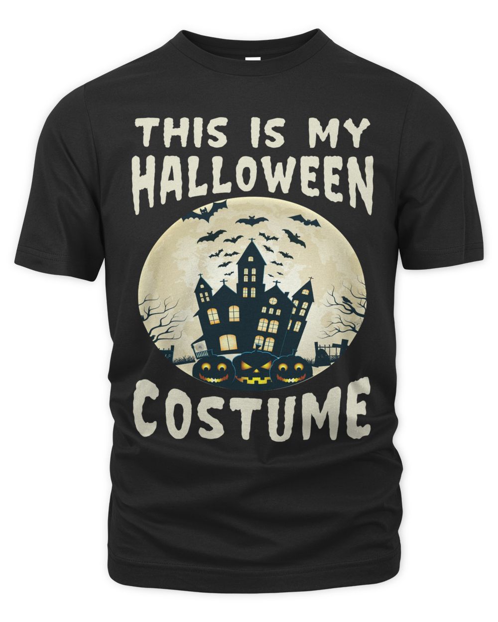 THIS IS MY HALLOWEEN COSTUME The Organic Unisex T-shirt black s