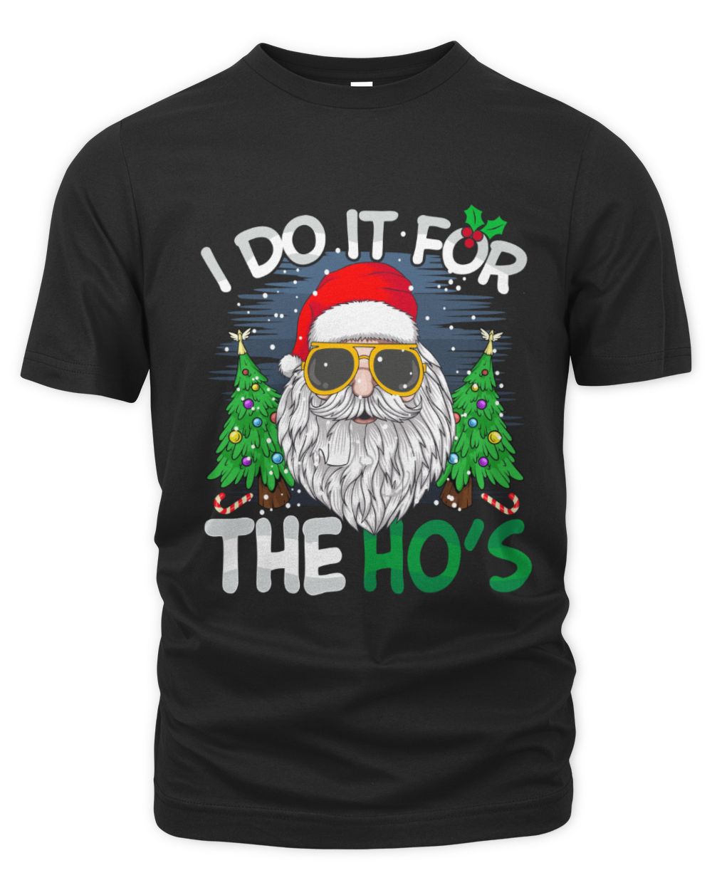I Do It For The Ho's The Organic Unisex T-shirt black s