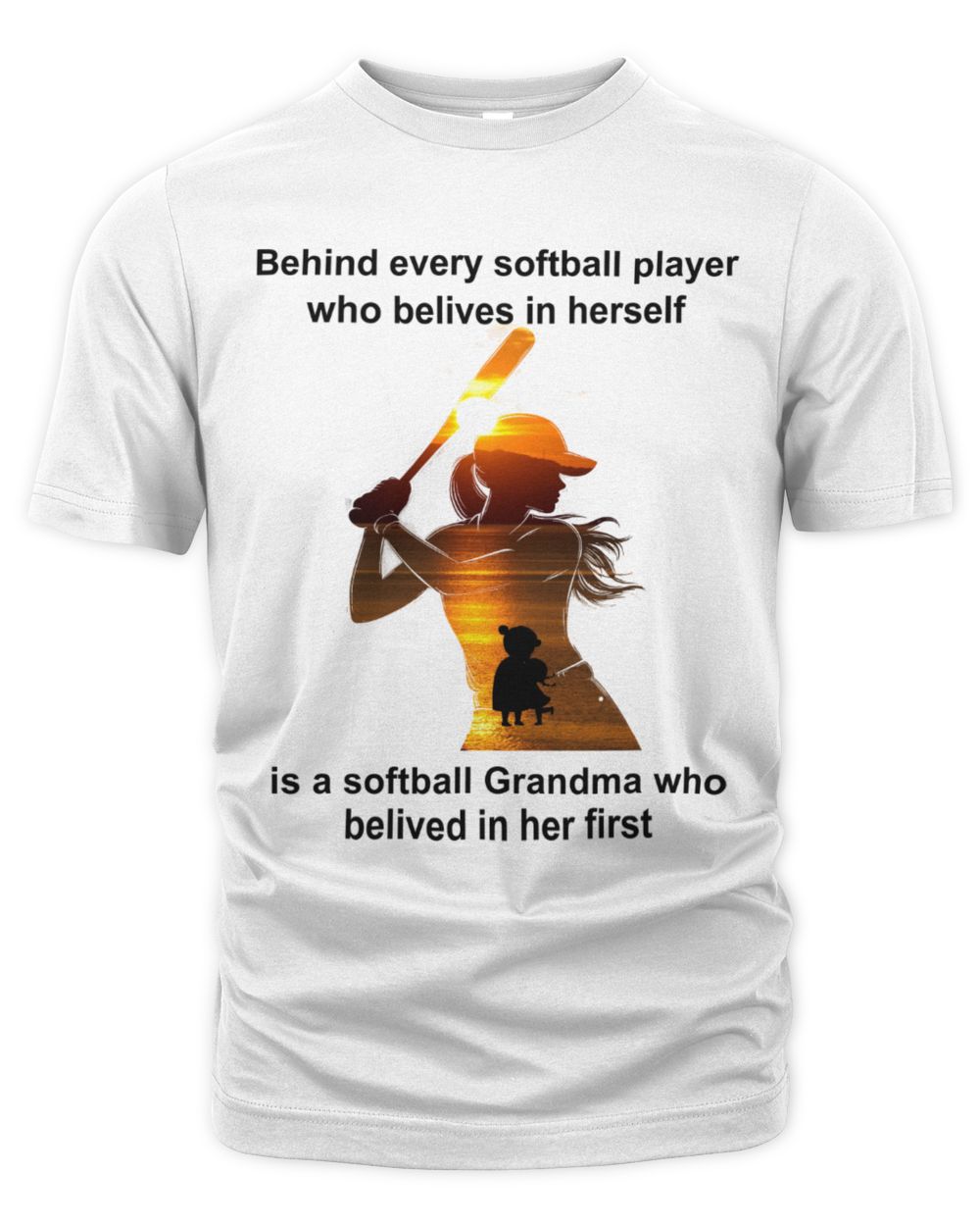 Softball Grandma- Softball T-shirts- Best Gift for Grandma The Organic Unisex T-shirt white s