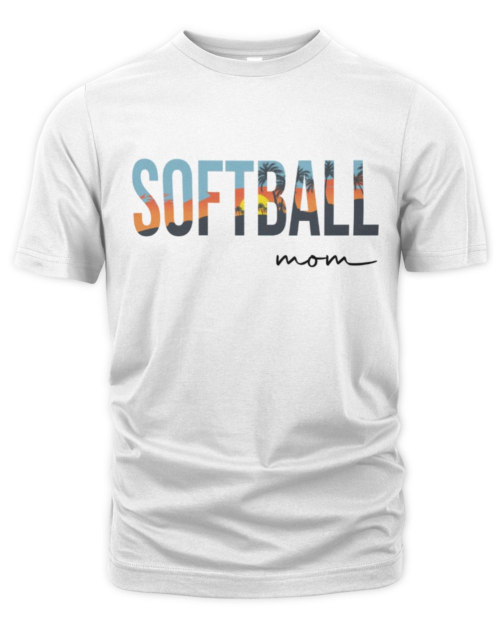 Softball Mom T-shirt- Softball T-shirts, Hello Summer, Aloha The Organic Unisex T-shirt white s