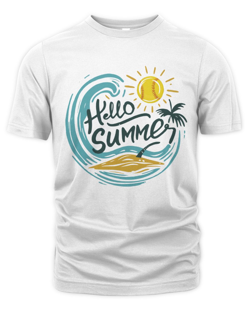 Hello Summer T- shirt, Summer T- Shirts 2024, Unisex T- shirts The Organic Unisex T-shirt white s