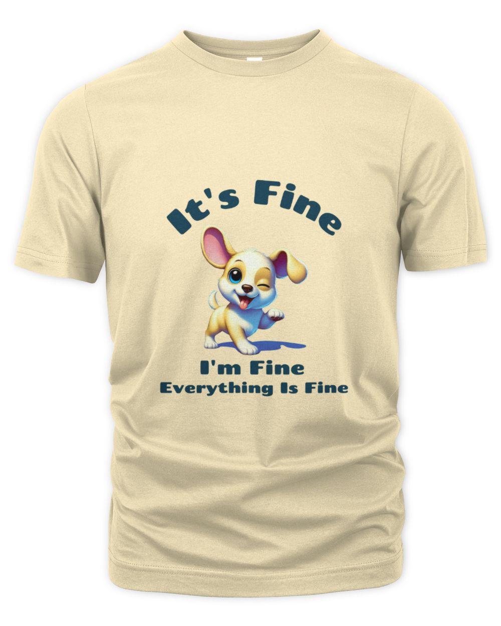 It's Fine. I'm Fine .  Everything Is Fine The Organic Unisex T-shirt anthracite s