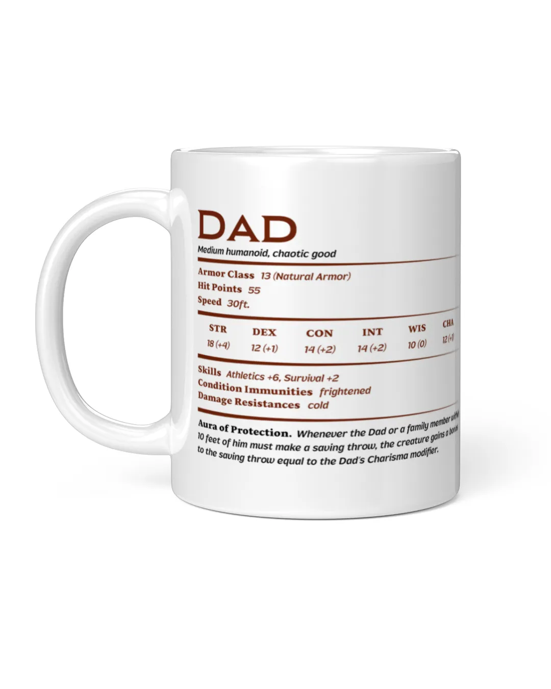 Dad Character Mug | Dungeon Master | D&D Tumbler | Dungeons & Dragons Gift  | tt9x