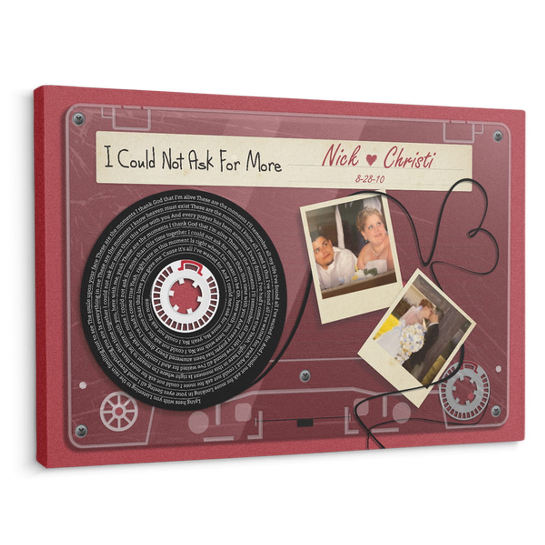 Personalized Custom Song Lyrics On Canvas Cassette Record CS65 Tom Ho personalized-custom-song-lyrics-on-canvas-cassette-record-cs65-tom-ho