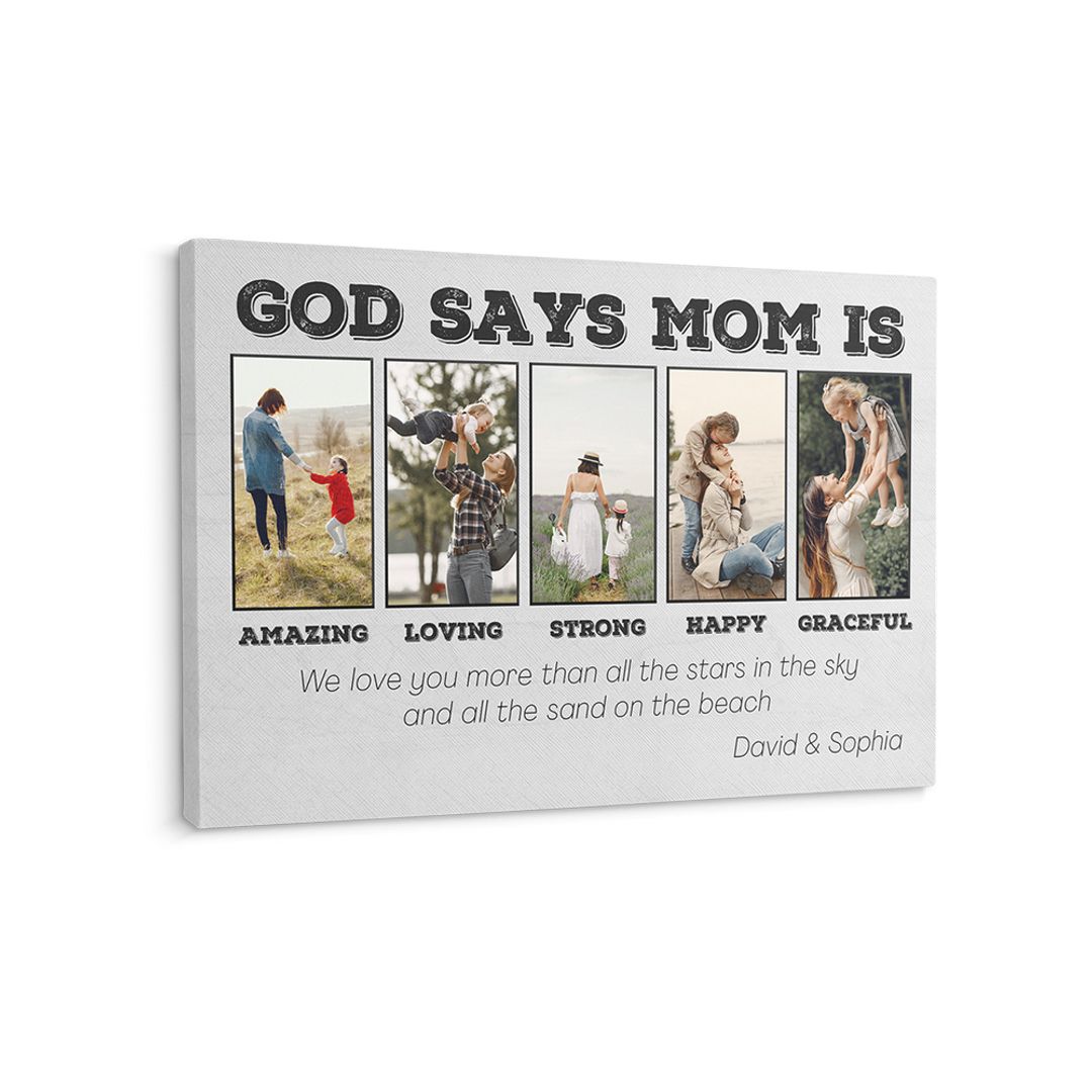 Don't Cry For Me Mom I'm OK - Upload Image, Personalized Horizontal Canvas