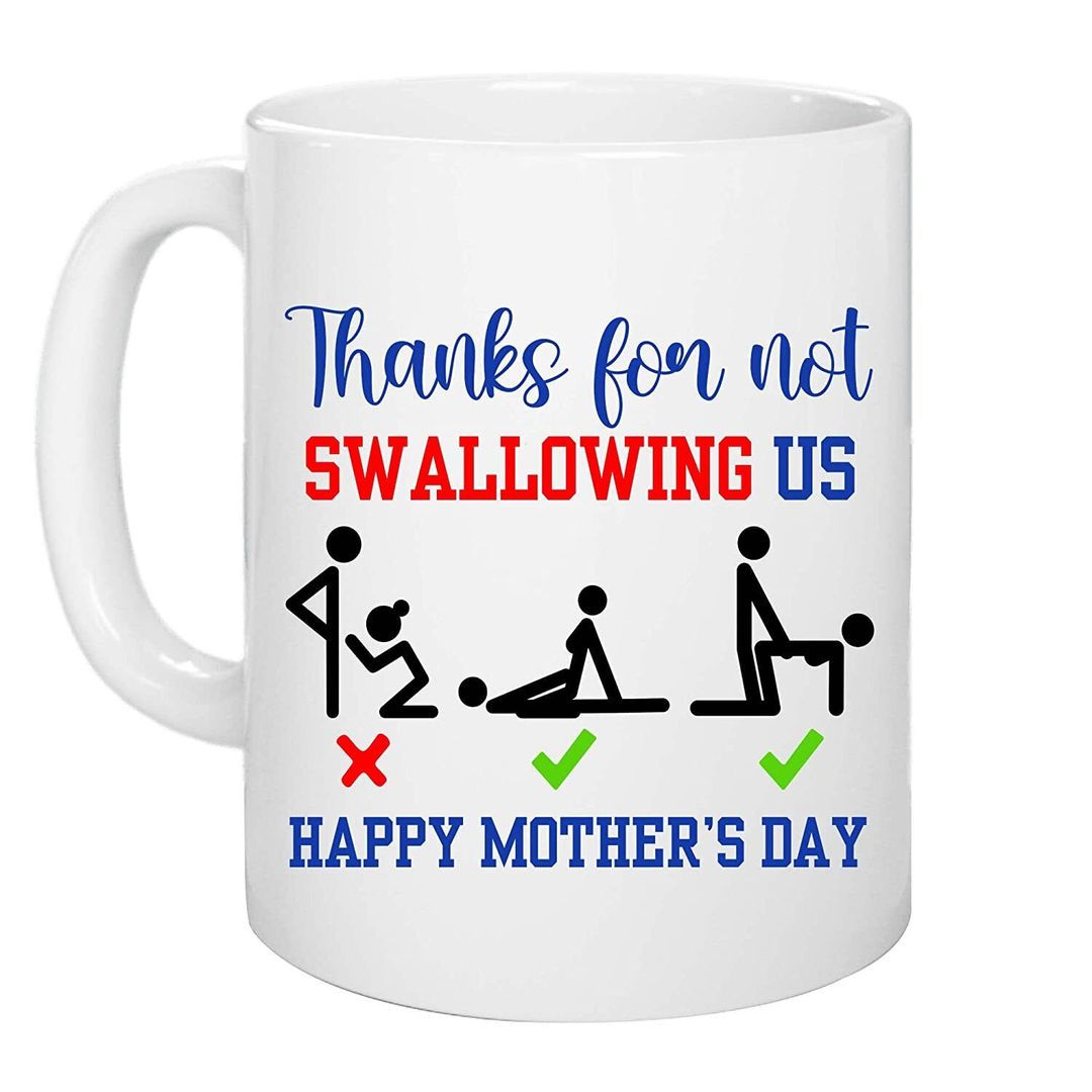 Thanks For Not Swallowing Us Happy Mothers Day Mug Personalized Mug For ...