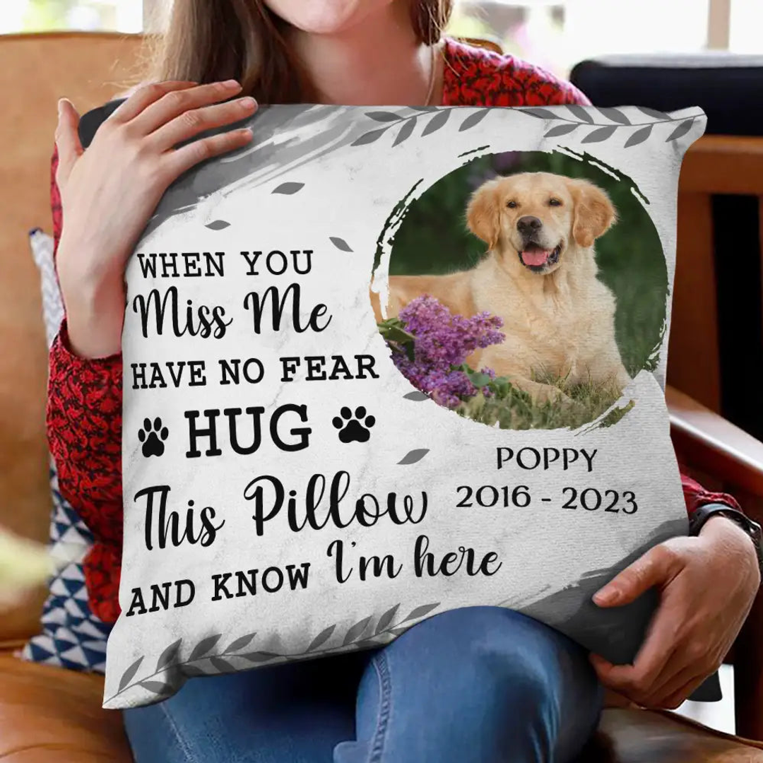 Personalized Custom Dog Pet Memorial Pillow PL46