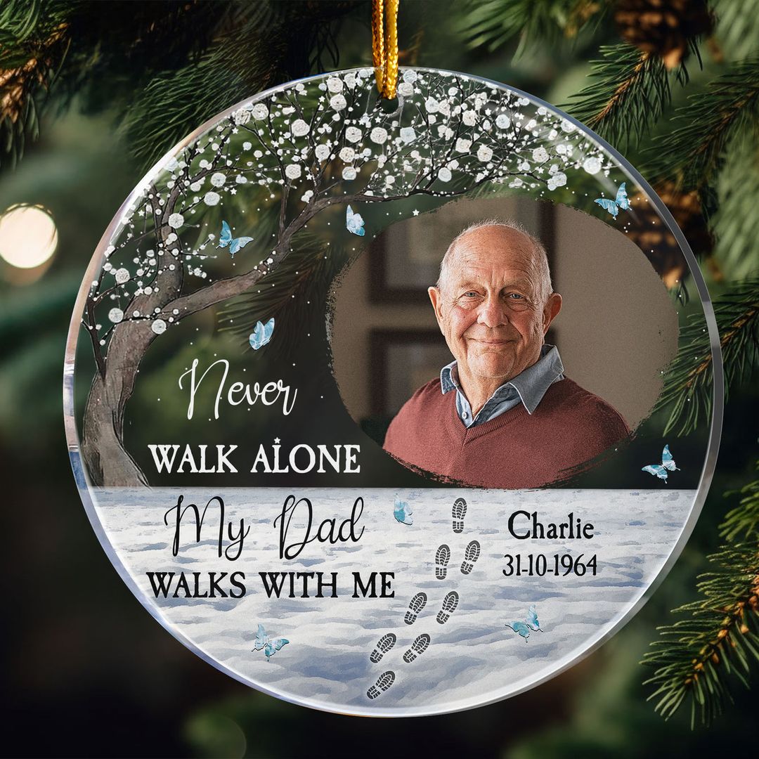 Personalized Memorial Photo Ornament ORN169 | Tom Trending Tomtrending.com