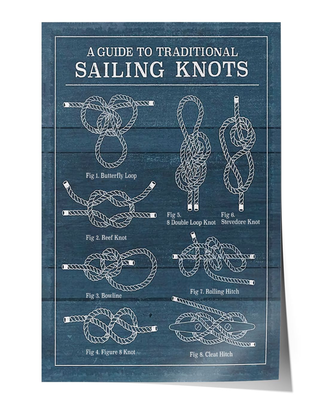Sailing Knots Guide Poster CM Sunny