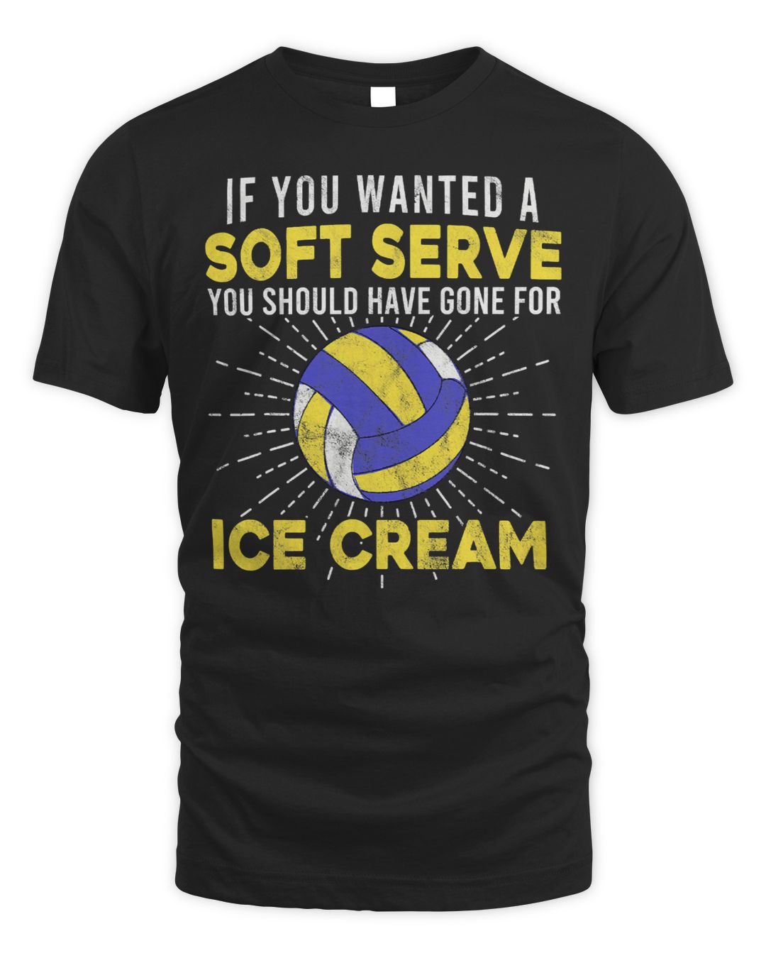 Volleyball Sport Lover A Soft Serve Gone For Ice Cream a Volleyball