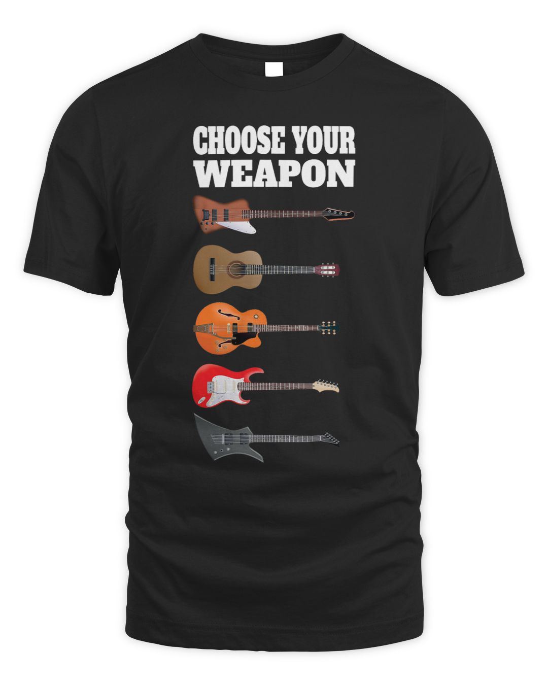 Choose Your Weapon Funny Electric Bass Guitar Player | Store Shirt