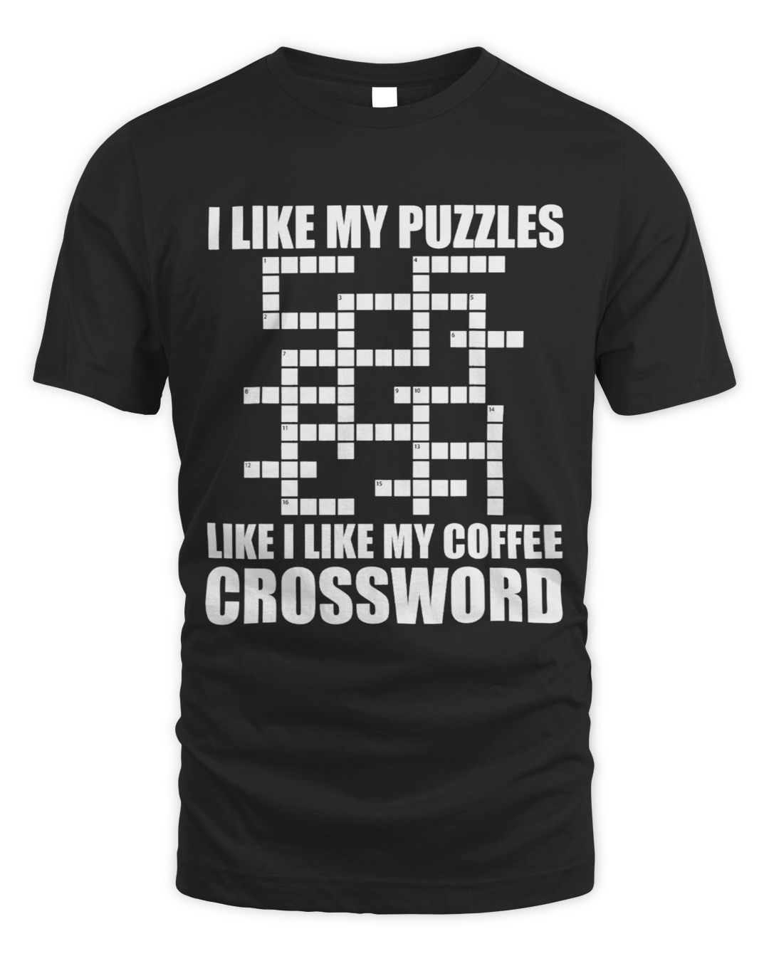 Funny Crossword Puzzle And Coffee Lover SenPrints