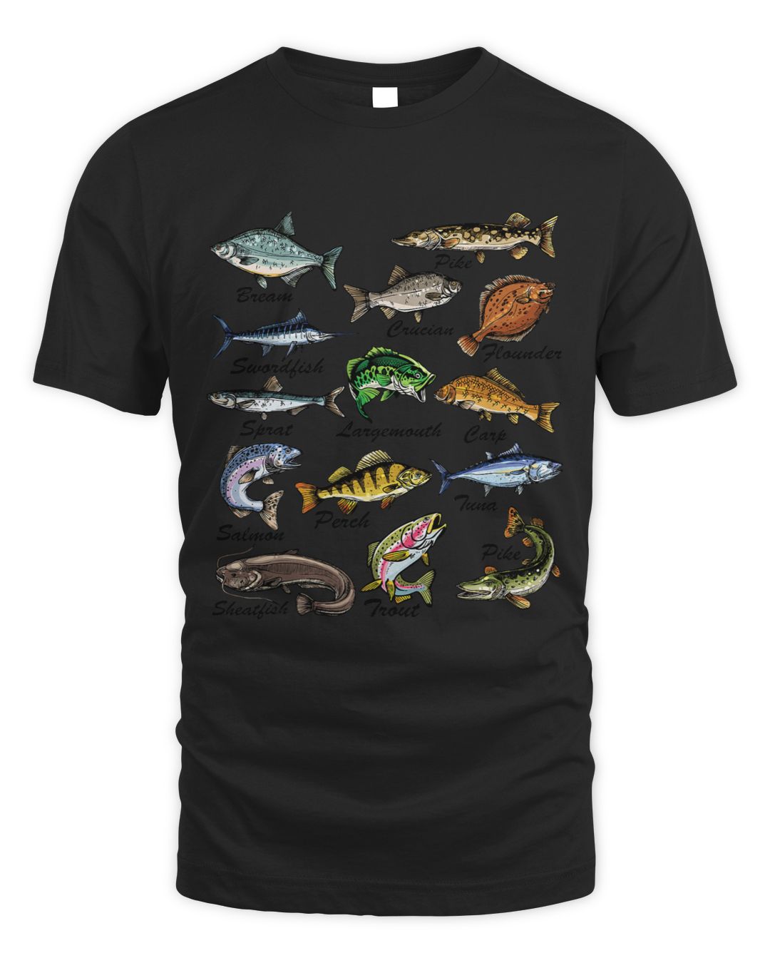 Types Of Freshwater Fish Species Fishing Kids Toddlers Boys | SenPrints