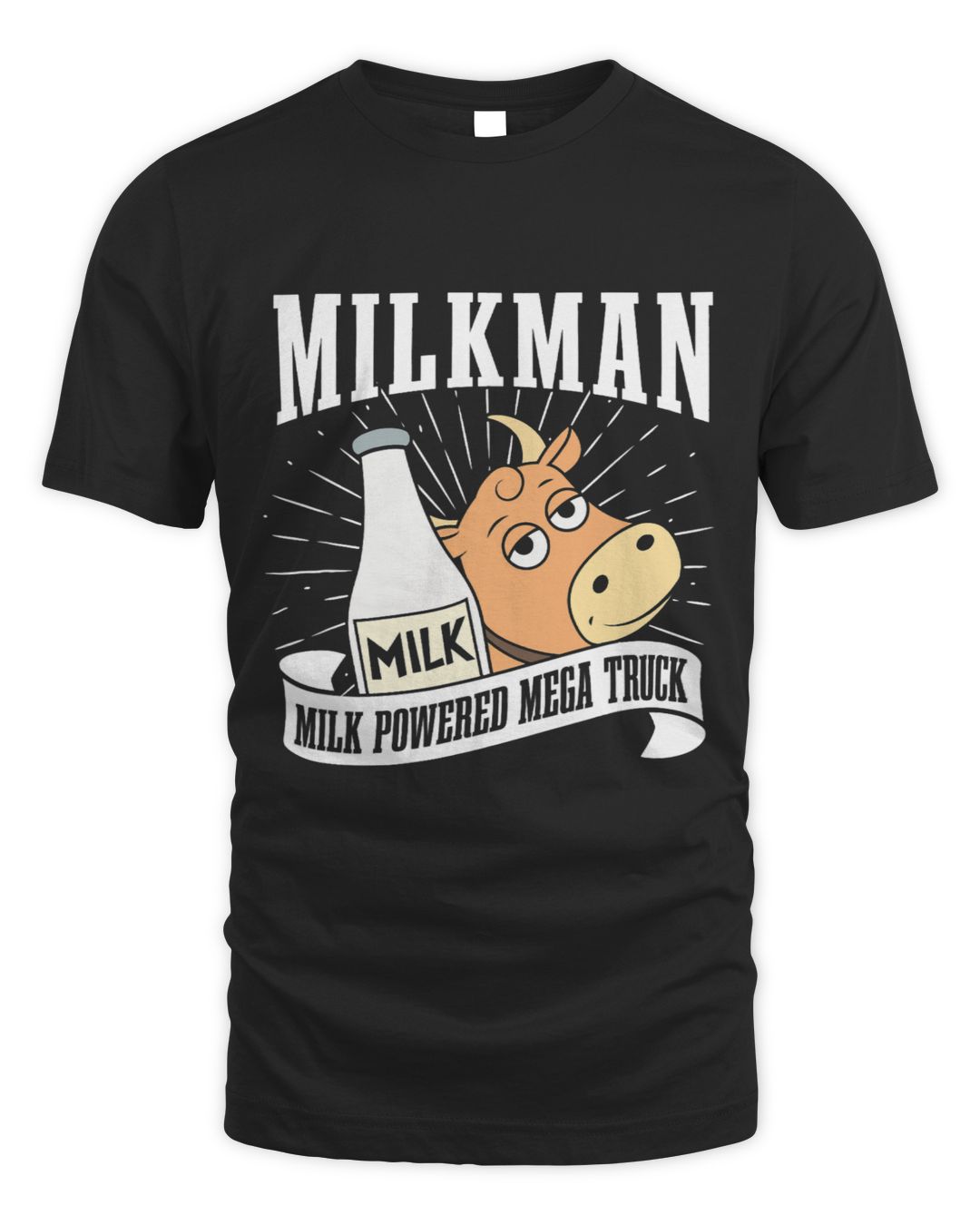 Funny Cow Milk Milkman Farming Farm Farmer Cow Dairy Milk Truck WAKAZON
