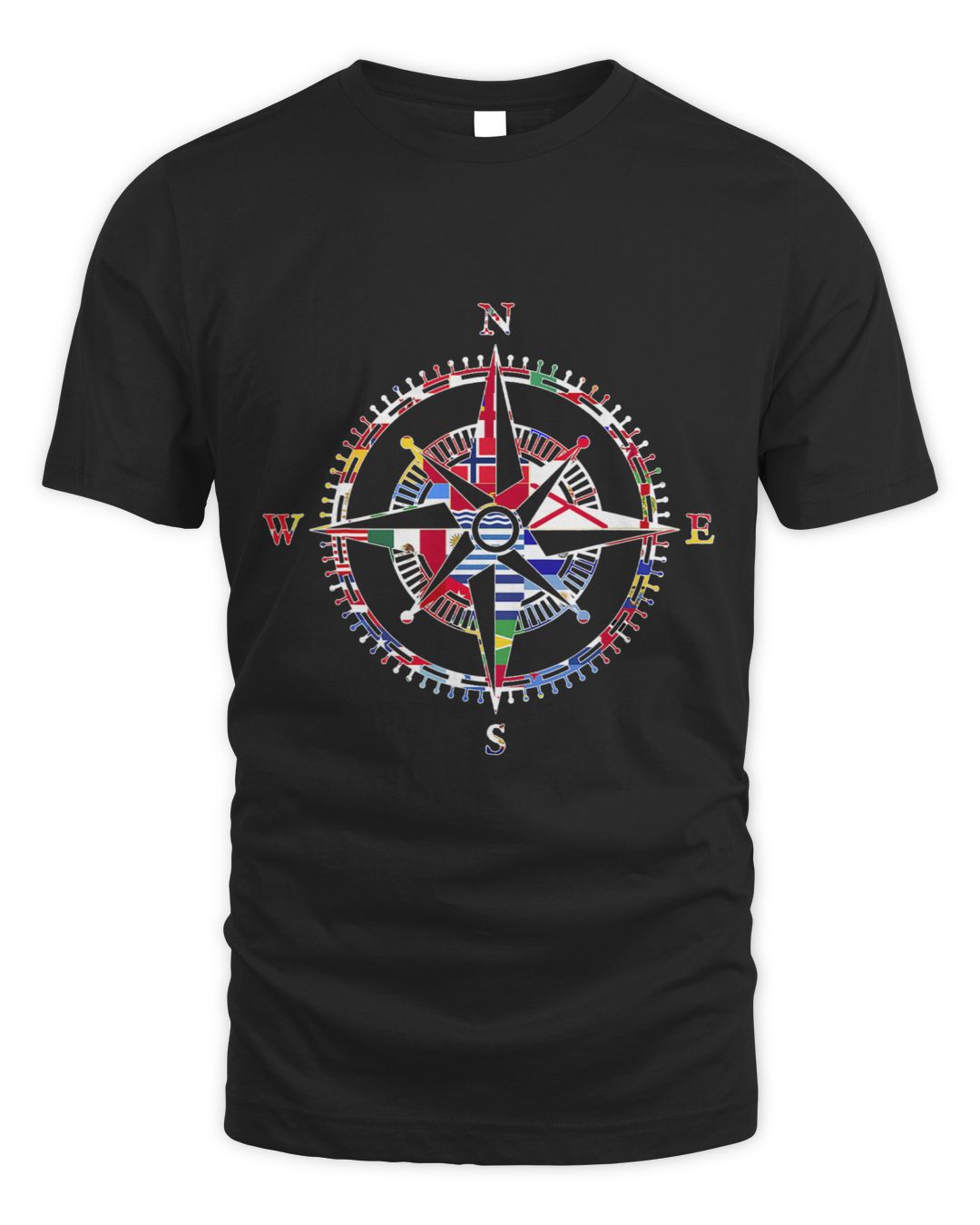 International Country Flags Compass Travelling World Flag