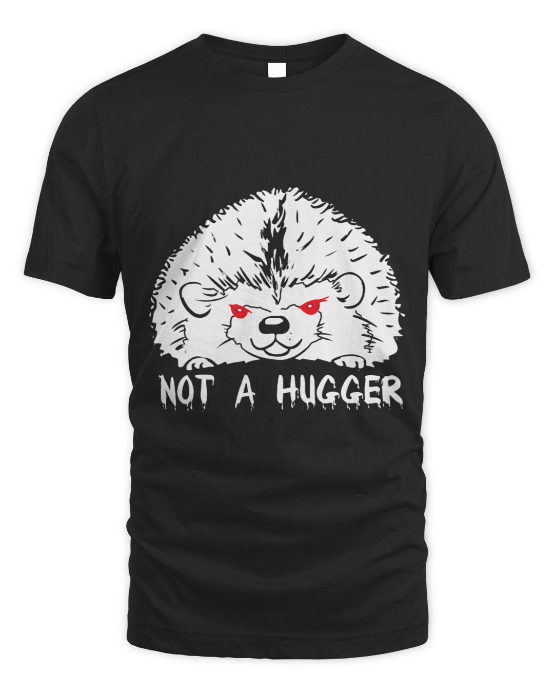 Hedgehog Gift Not A Hugger Dont Touch Funny Hugger Creepy Hedgehog ...