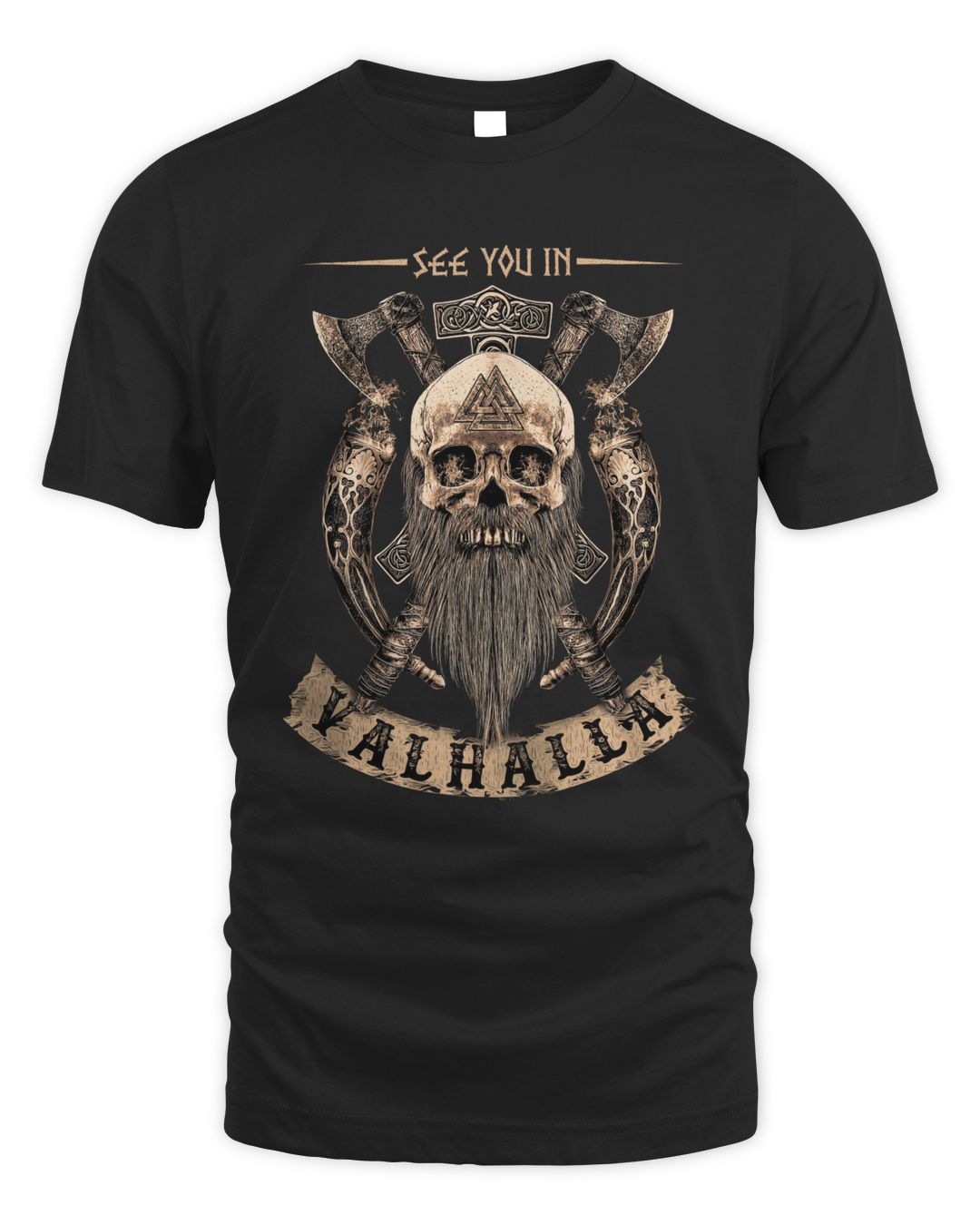 Écusson Thermocollant See You In Valhalla - Runes Vikings à Coudre Ou Repasser