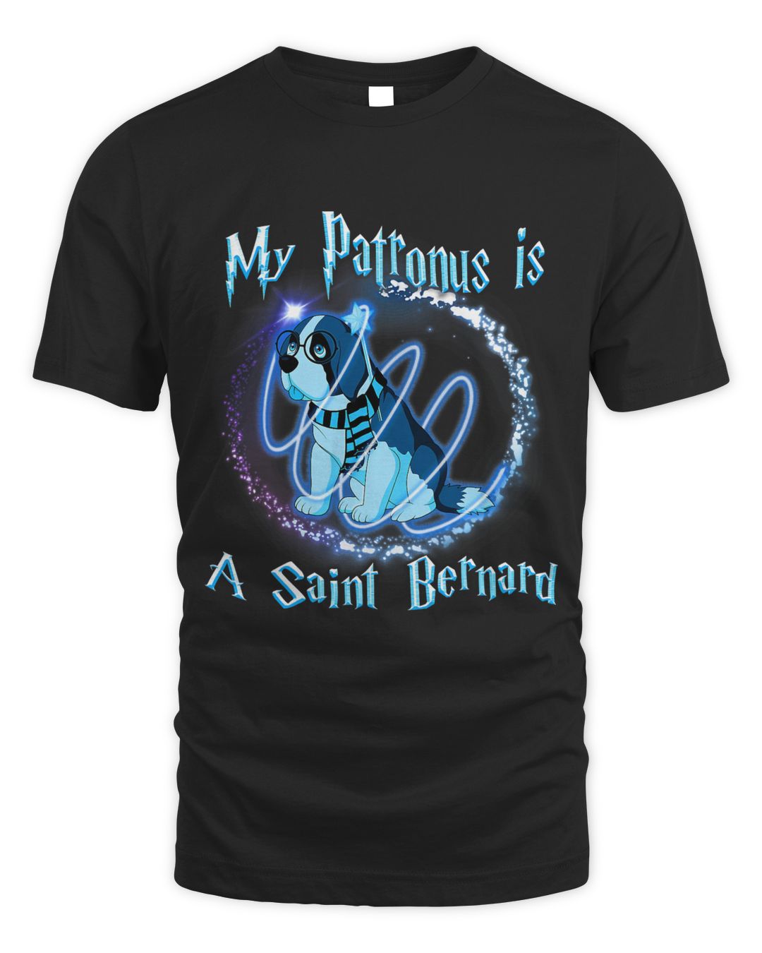 My Patronus Is a Saint Bernard Magical Dog TShirt SenPrints
