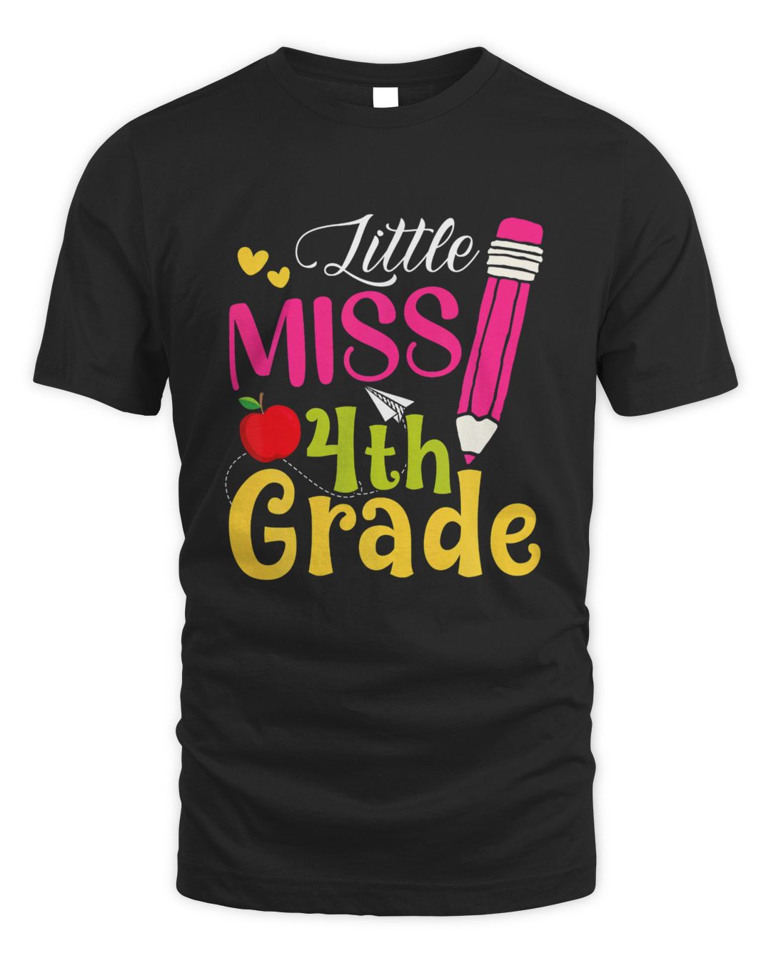 Little Miss 4th Grade Cute Back To School Hello Fourth Grade