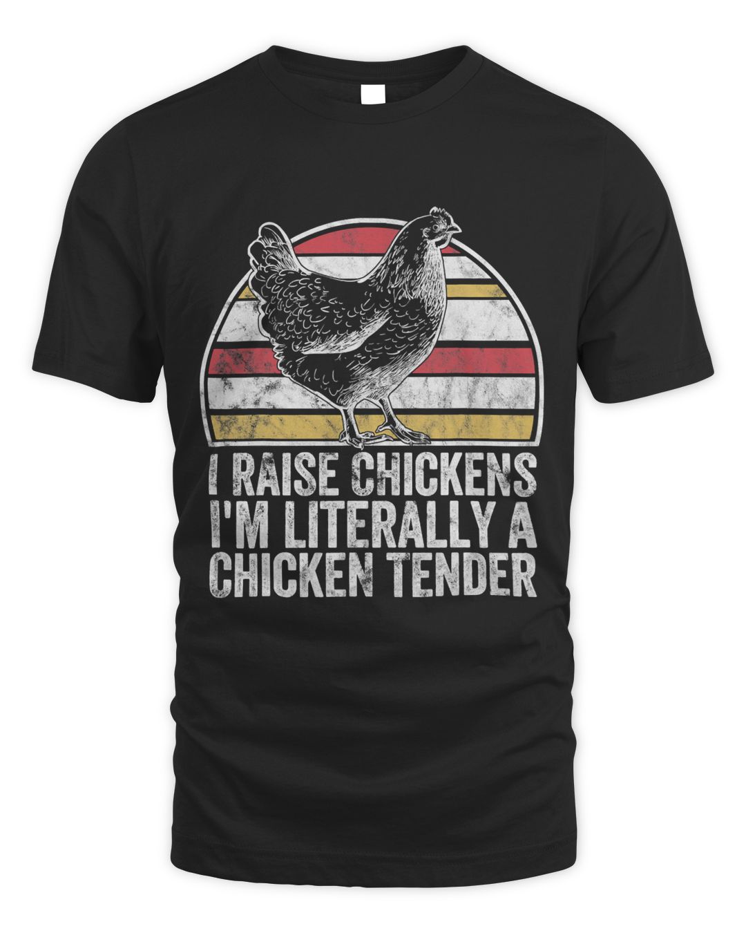 Retro Style I Raise Chickens I Am A Chicken Tender Farm | SenPrints