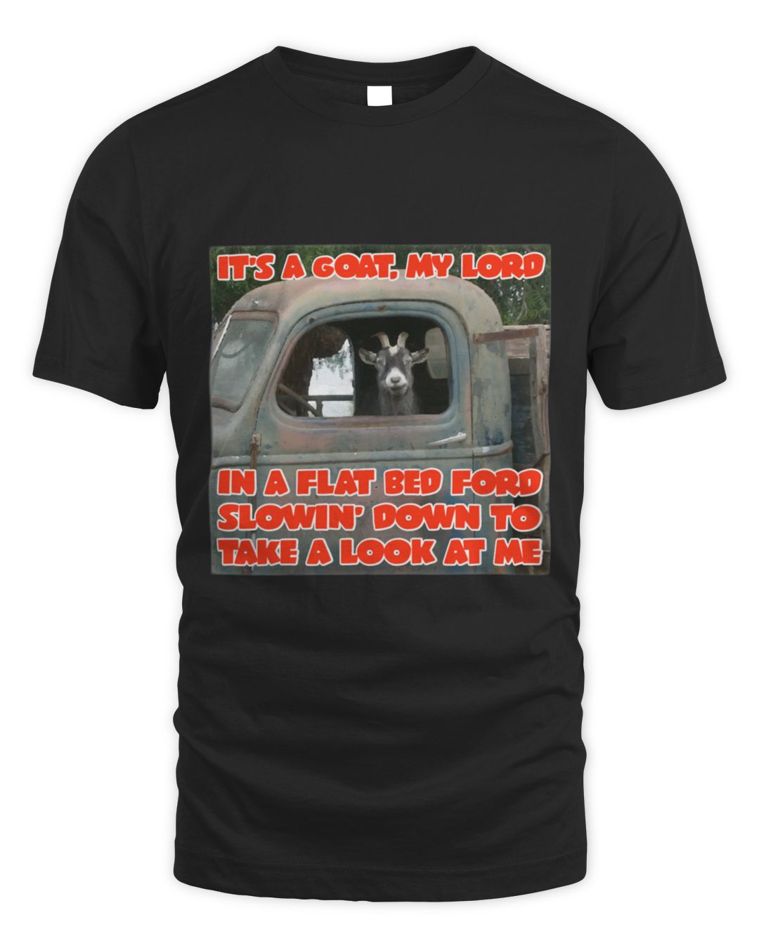 its-a-goat-my-lord-in-a-flat-bed-ford-take-it-easy-funny-song-lyric