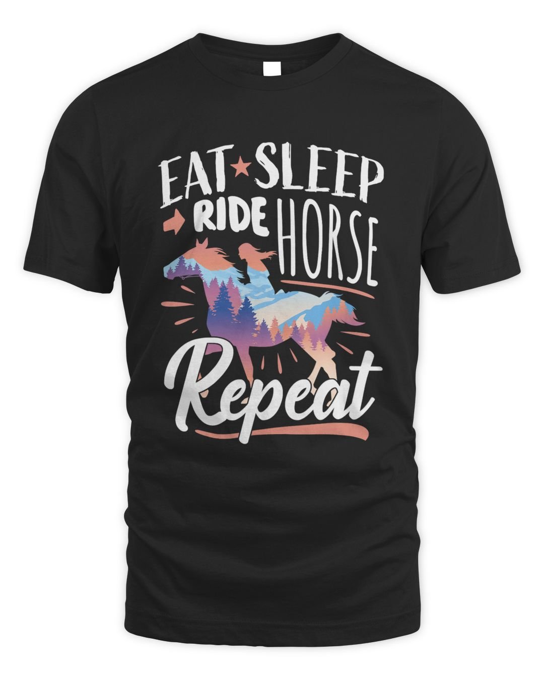 Horse Rider Eat Sleep Ride Horse Repeat Horseback Riding