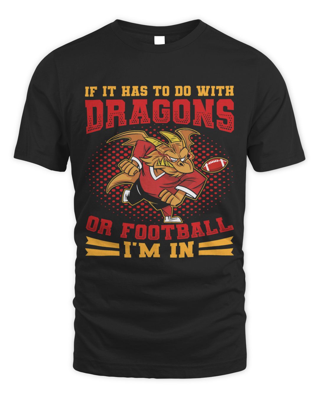 Dragon Playing Football Dragons and Football SenPrints