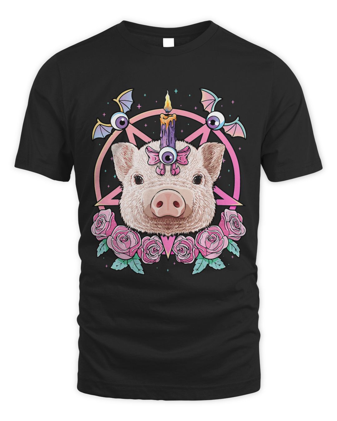 Pastel Goth Pig Pagan Creepy Menhera Farm Pig Farmer | SenPrints