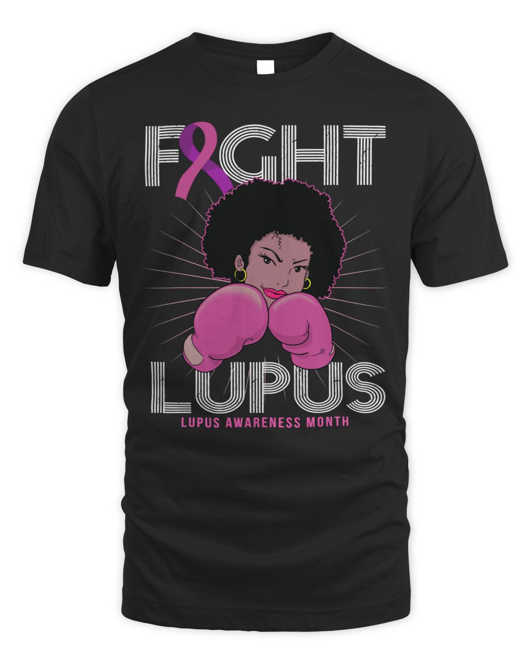 Breast Cancer Fight Lupus Awareness Month Purple Ribbon Women Cancer