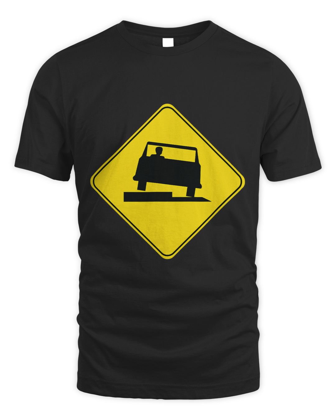 Caution Sign Low Shoulder Body Warning Driving Road