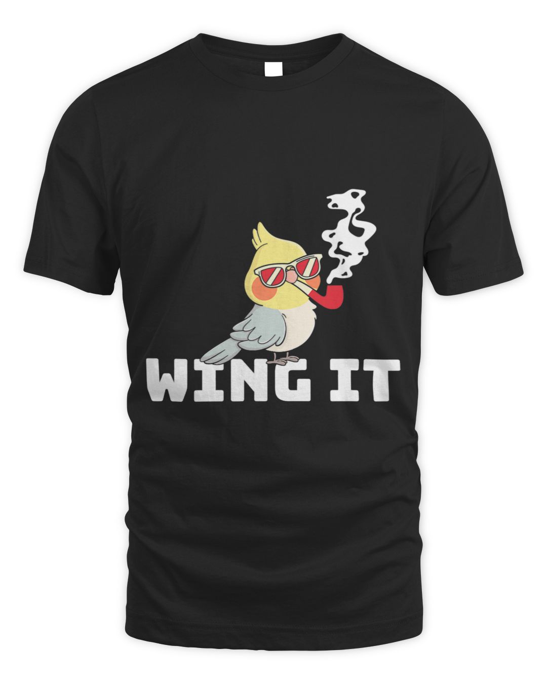 Funny Wing It Bird Pipe Smoker Smoking Joke Humor Birds Fan SenPrints