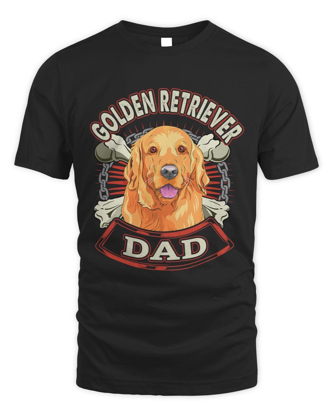 Goldie Retro Golden Retriever Dad Gift Daddy Dog Owner Pet Father