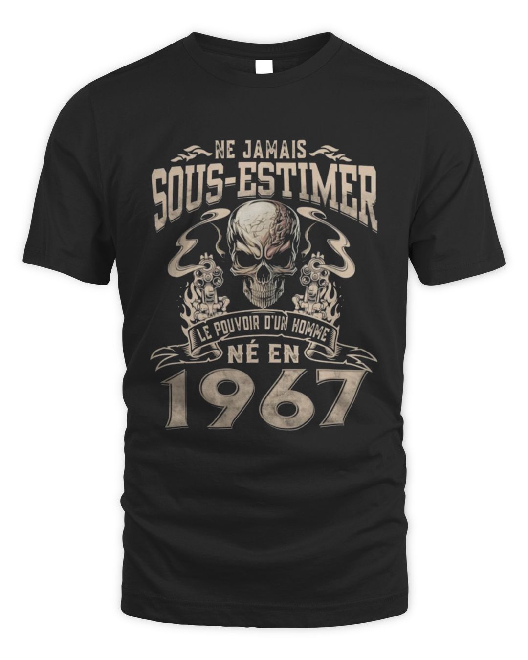 T-shirt Homme - Ne jamais sous-estimer un retraité avec son camion