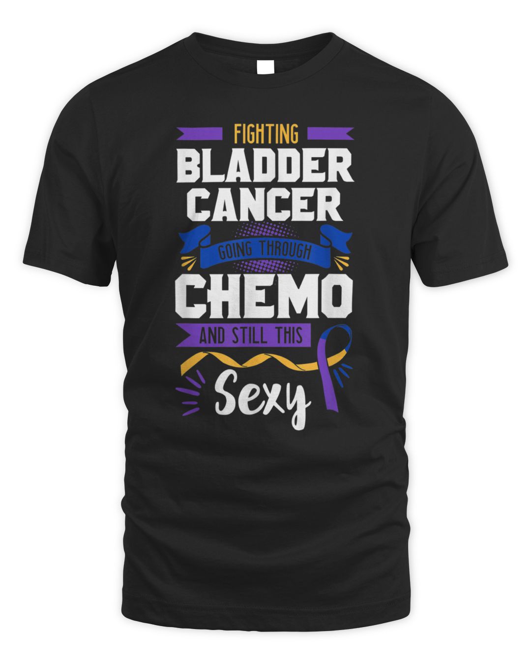 Fighting Chemo Bladder Cancer Purple Blue And Yellow Dysuria TDT Store