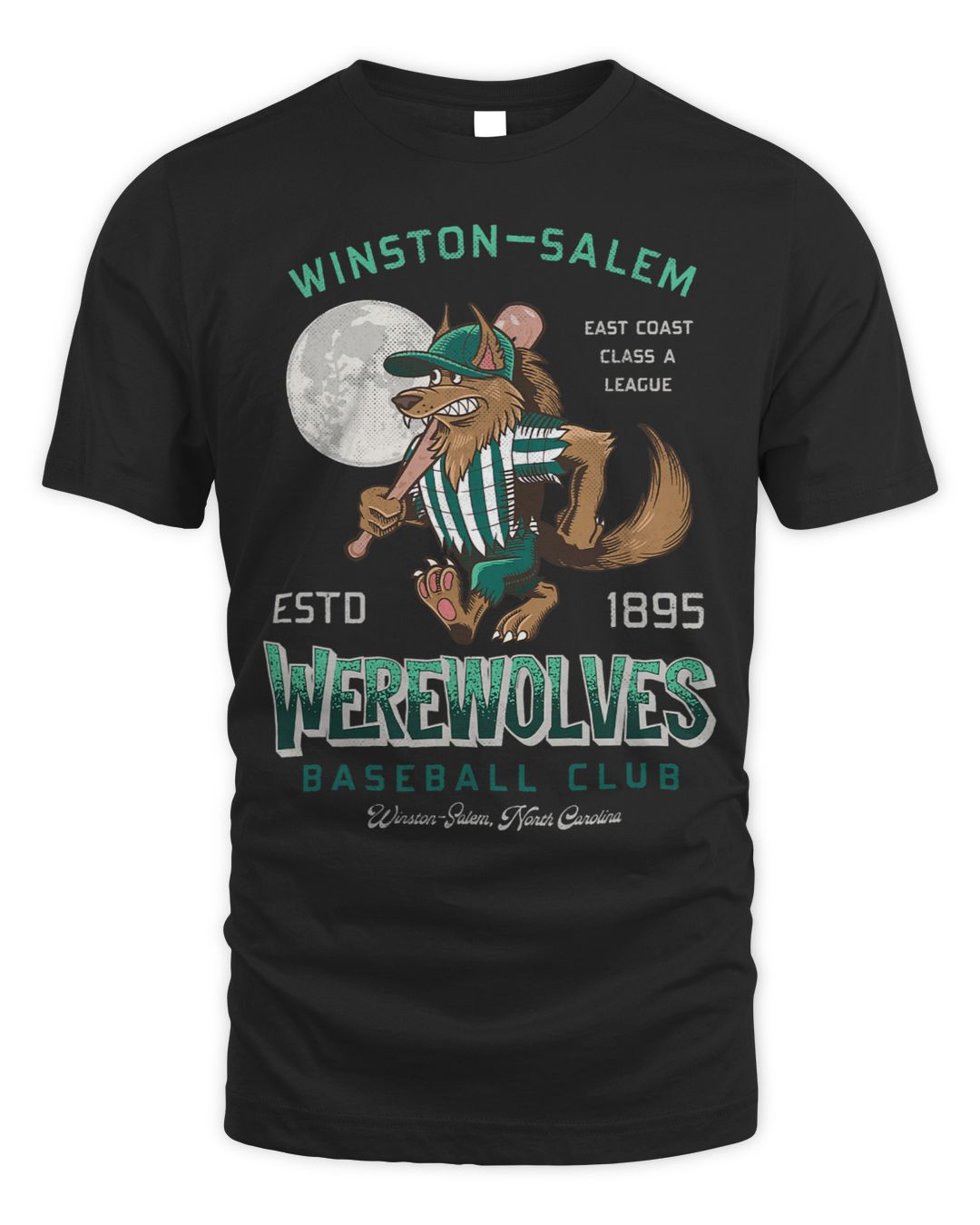 Winston Salem Werewolves Retro Minor League Baseball Team