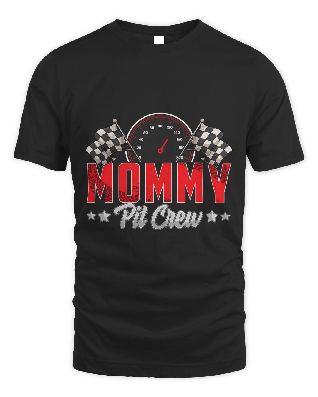 Race Car Birthday Party Racing Family Mommy Pit Crew T-Shirt