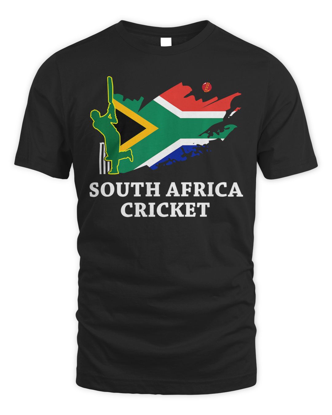 South Africa Cricket South African Flag Colours Premium TShirt SenPrints