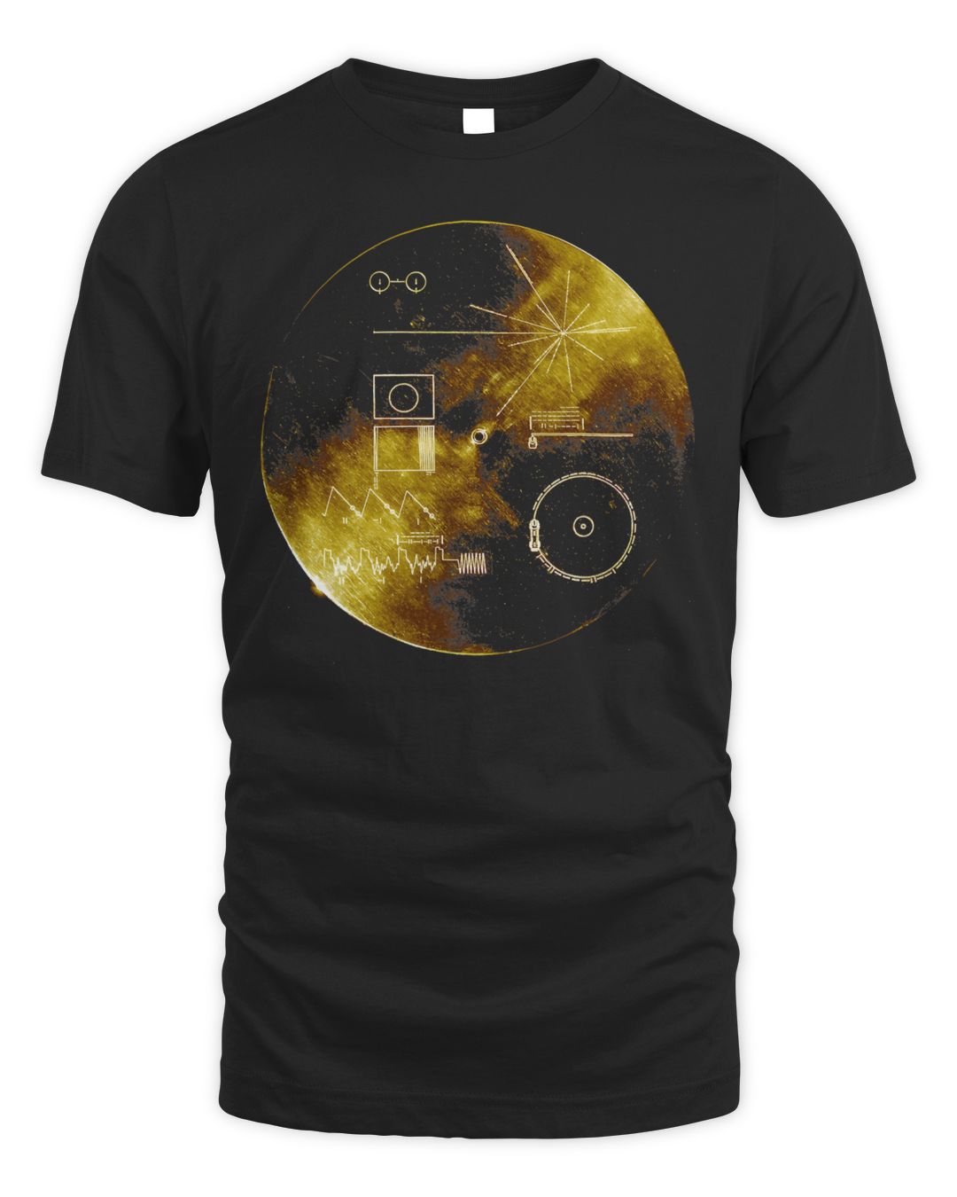 Voyager Golden Record NASA Voyager spacecraft Space T-Shirt | SenPrints