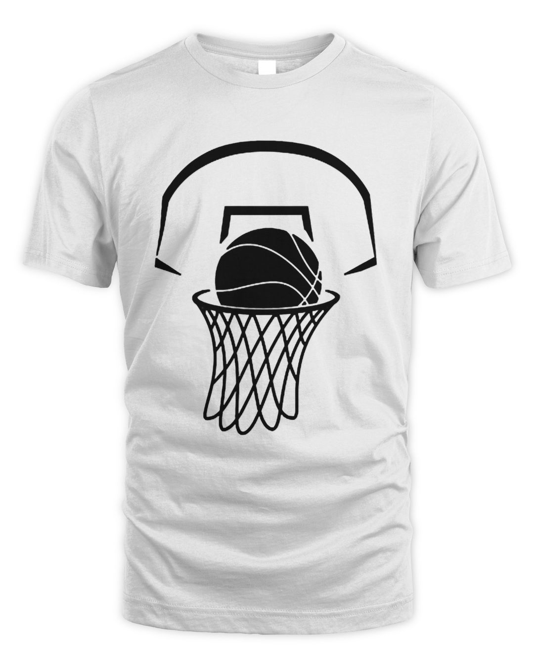 Trendy Basketball Hoop Pocket Logo TShirt