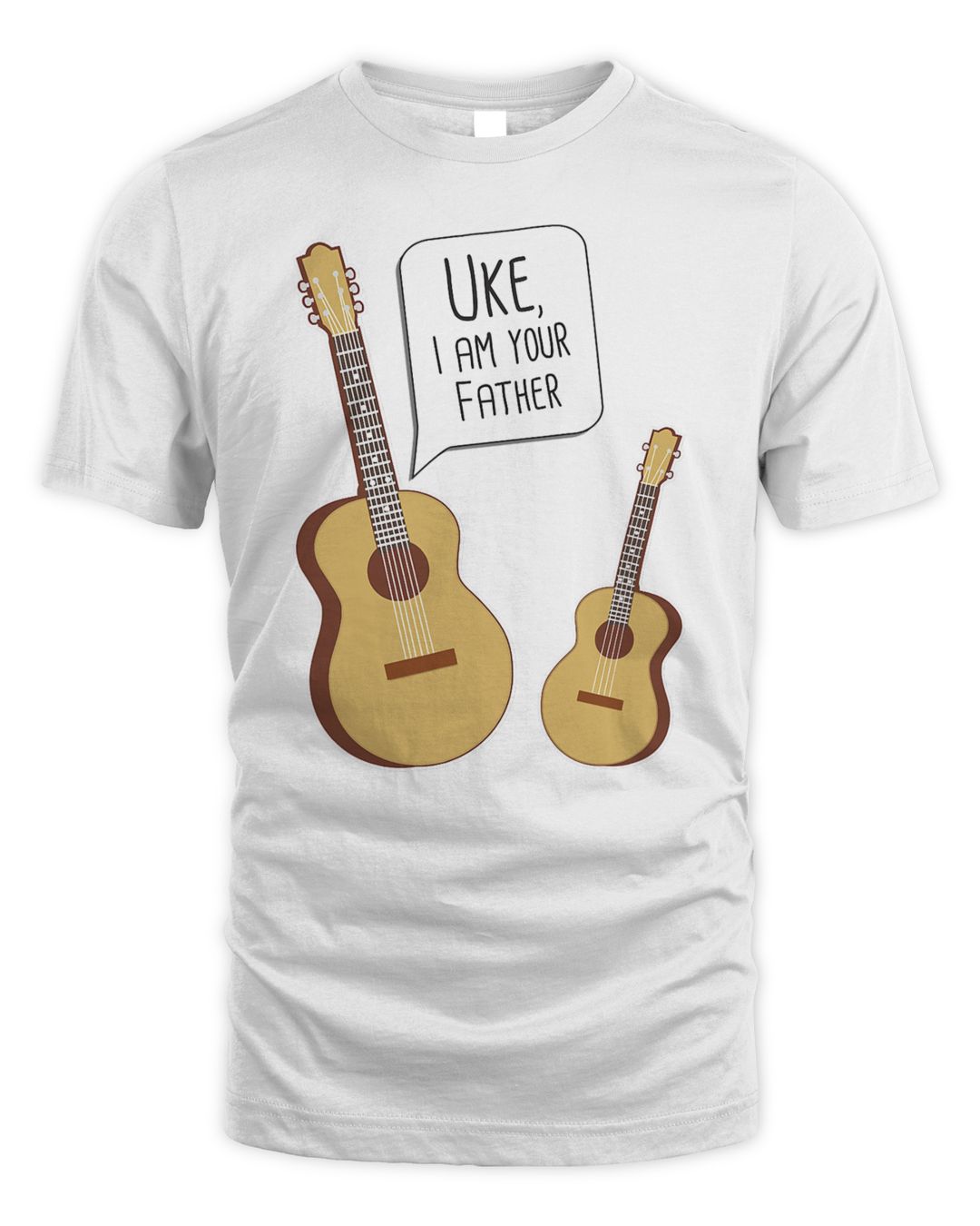 Uke I Am Your Father Funny Guitar and Ukulele Shirt cooprints