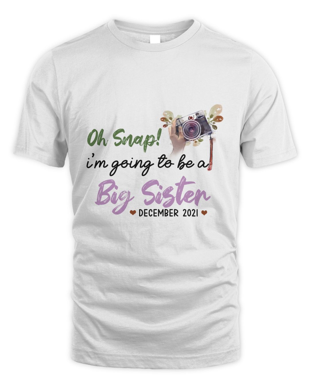 RD Big Sister Shirt, Oh Snap I_m Going To Be A Big Sister, Promoted To
