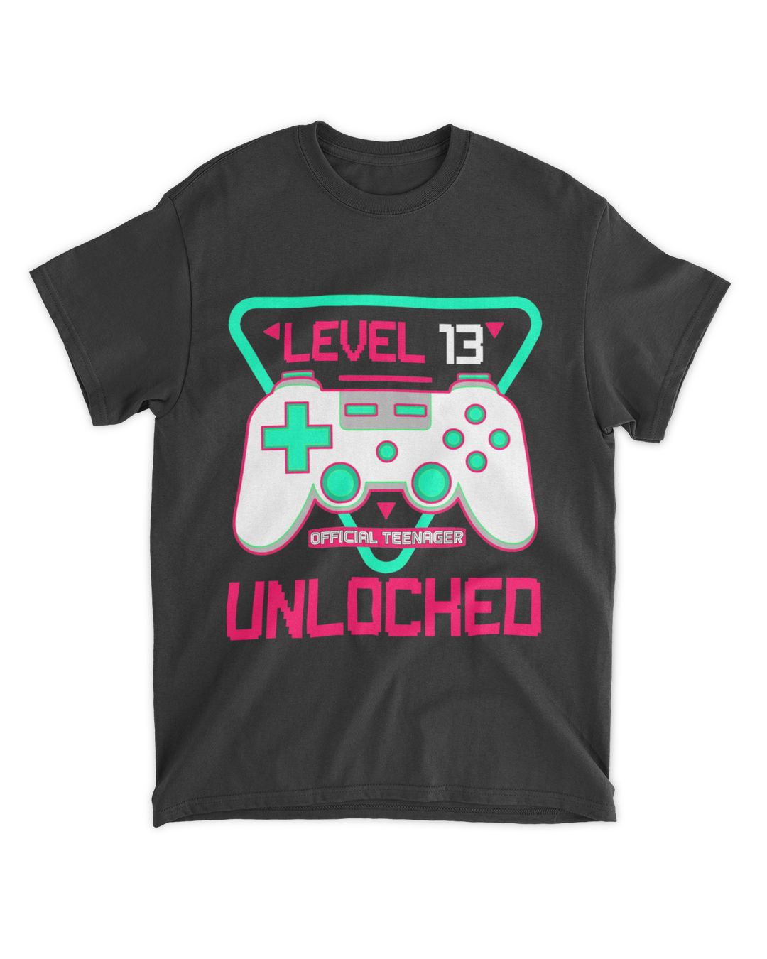 RD Official Teenager Level 13 Unlocked 13Th Birthday Gamer Boys Shirt1 ...